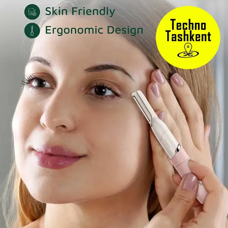 Триммер для бровей Green Lion Eyerbrow Hair Trimmer, розовый — фото 3