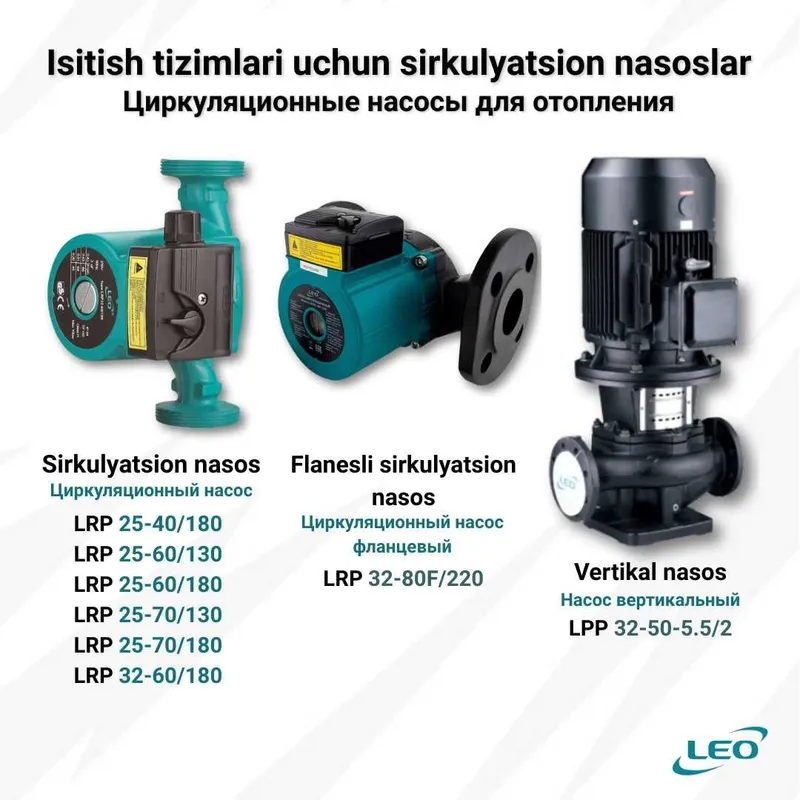Насосы LEO в наличии - для дома, дачи, полива и отопления — фото 6