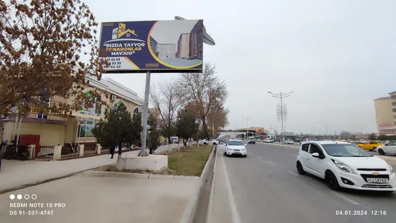 Bannerlarda reklama/Андижонда билбордларда реклама/Реклама на билборда — фото 1