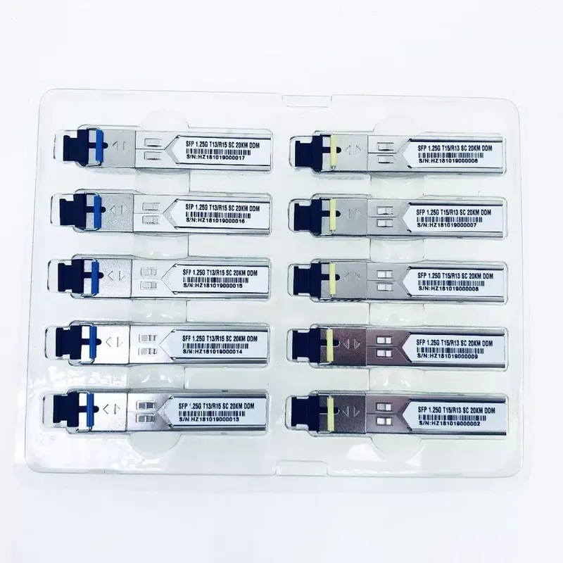 SFP 1.25G T1310/R1550 T1550/R1310 SC 20KM DDM пара