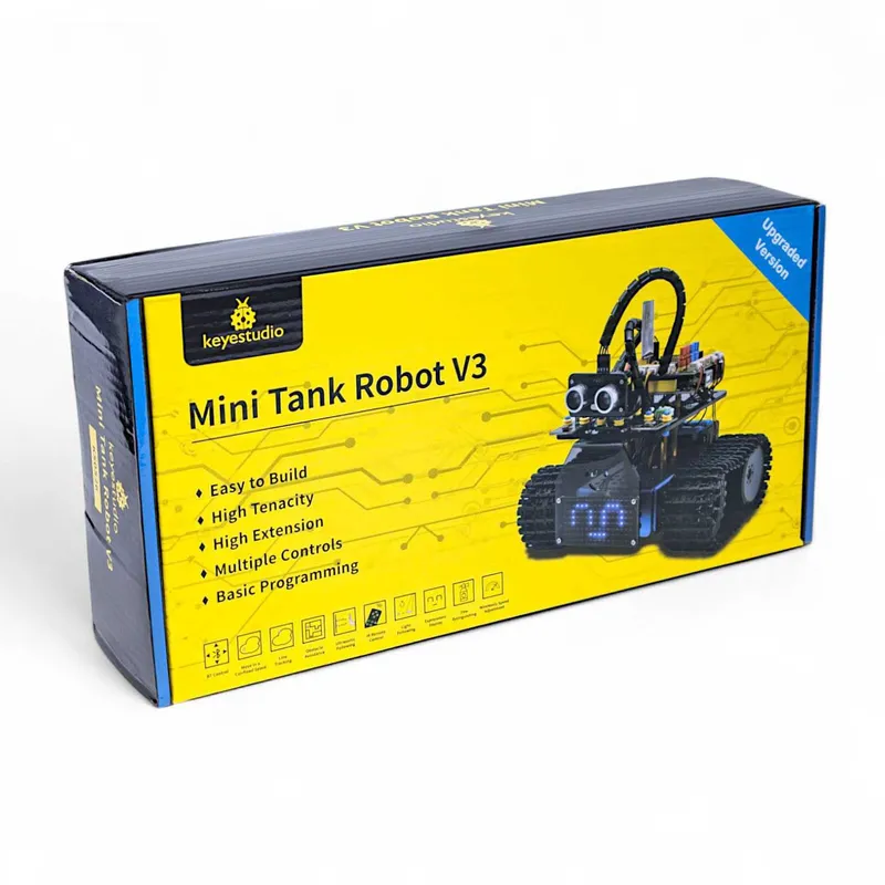 Робот Keyestudio Mini Tank V3 — умный танк для детей и взрослых! — фото 1