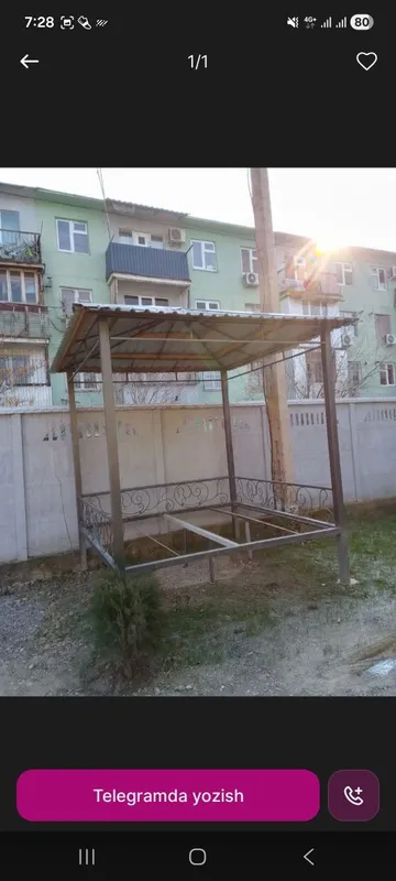 Temir krovat navesli