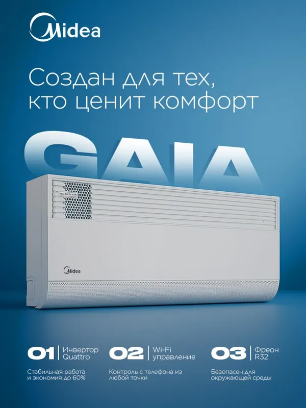Кондиционер Midea Gaia Inverter 18 000 BTU