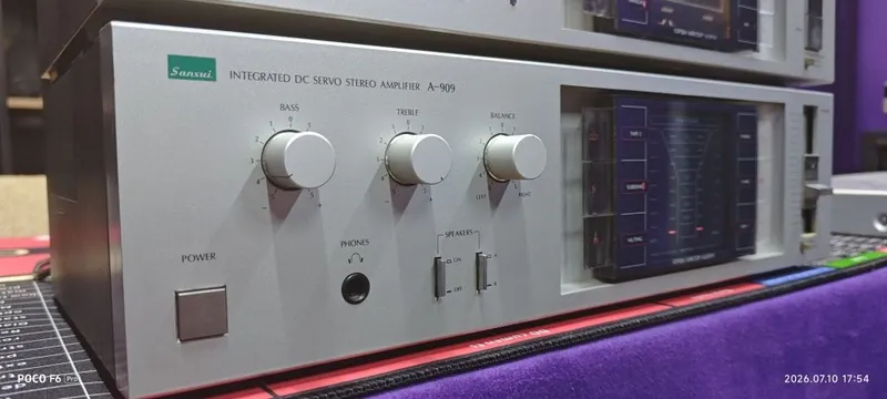 Усилитель Sansui A-909 , в отличном состоянии. 5