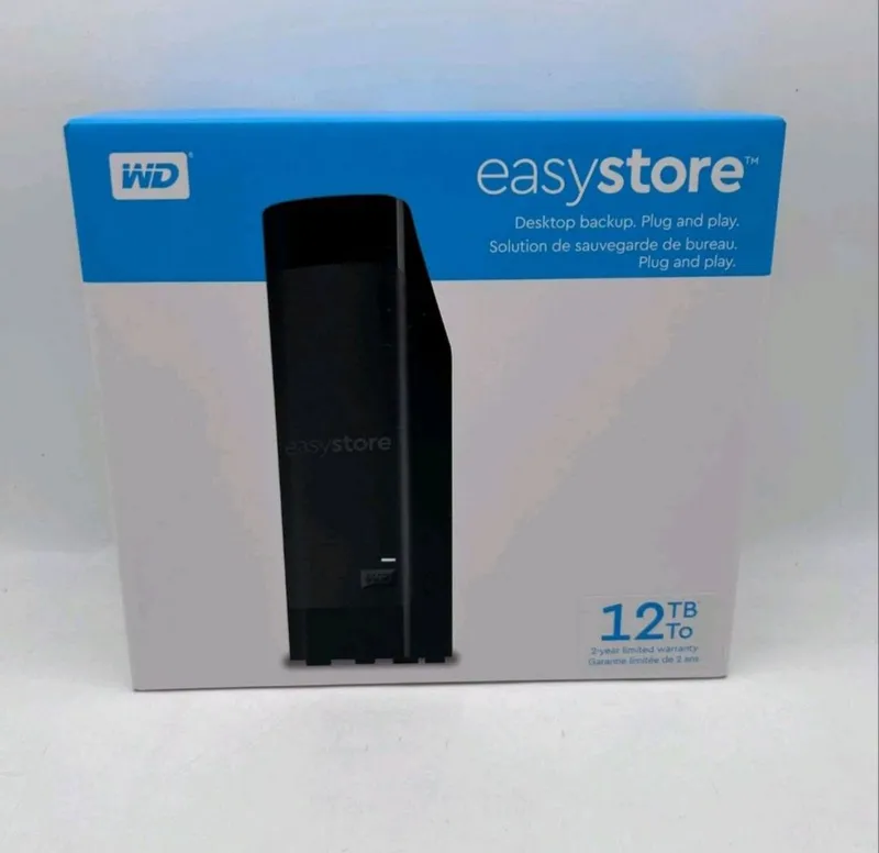 WD Easystore 12TB Внешний жёсткий диск 1 WD Easystore 12TB Внешний жёсткий диск 1