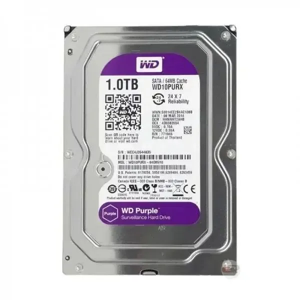 DC WD10PURX-78 (original) HDD 1tb