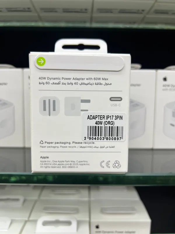 Iphone zaryadchik 40w Dynamic power Adapter 60w — фото 1 Iphone zaryadchik 40w Dynamic power Adapter 60w — фото 1