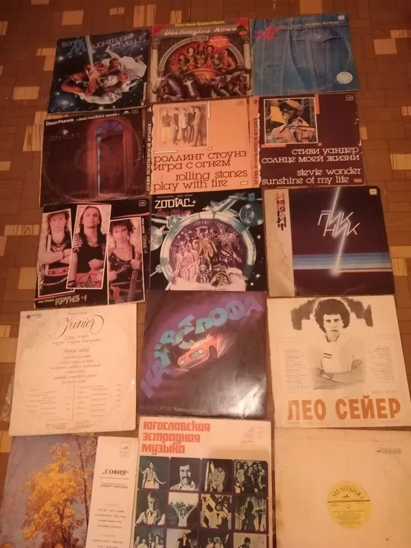 Зарубежные и советские пластинки