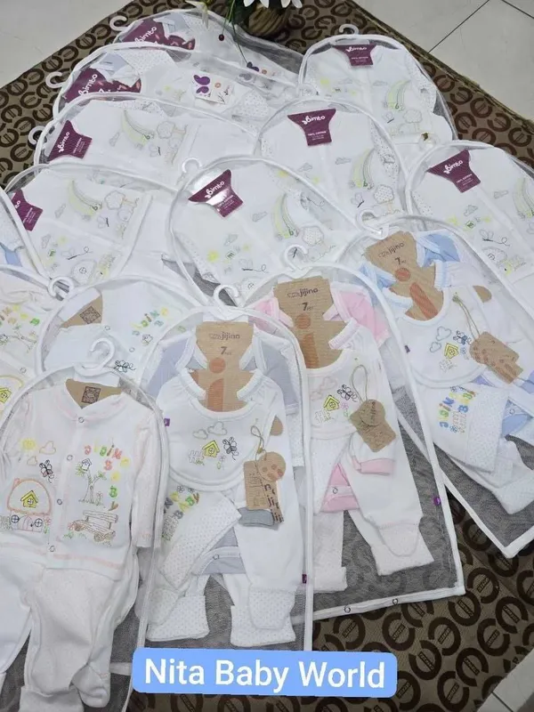 Yangi tug‘ilgan chaqaloqlar uchun 7 talik komplekt nabor Yangi tug‘ilgan chaqaloqlar uchun 7 talik komplekt nabor