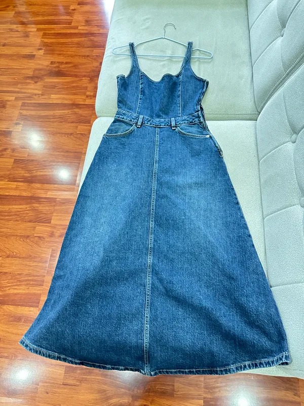 Сарафан джинсовый ZARA — фото 5