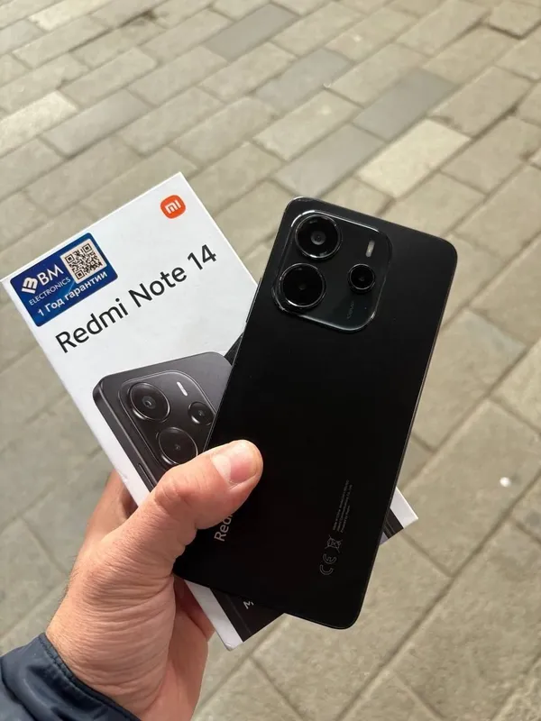 REDMI NOT 14 Xotirasi 8+4 256GB Rangi qora