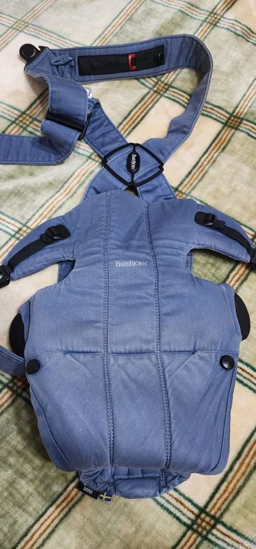 BabyBjorn Mini, Woven, индиго — фото 2