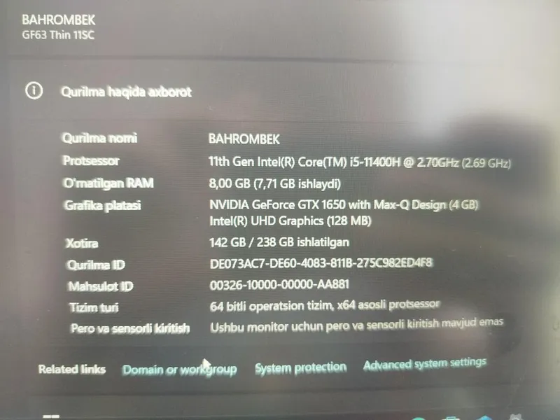 Nootbook MSI 2 Nootbook MSI 2
