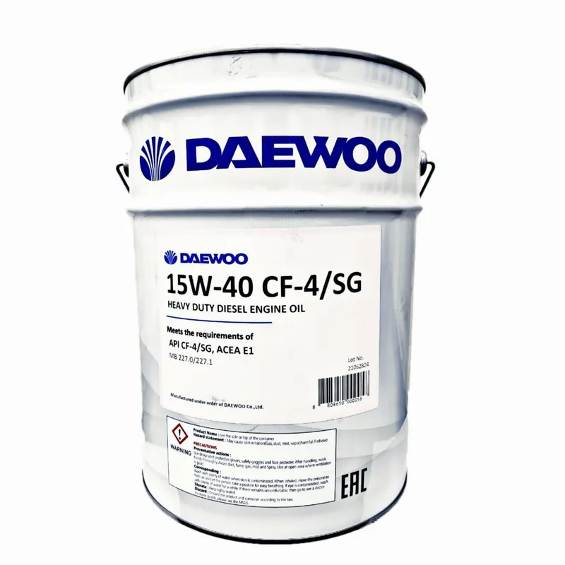 Daewoo 15w-40 CF-4/SG dizel motor moyi Daewoo 15w-40 CF-4/SG dizel motor moyi