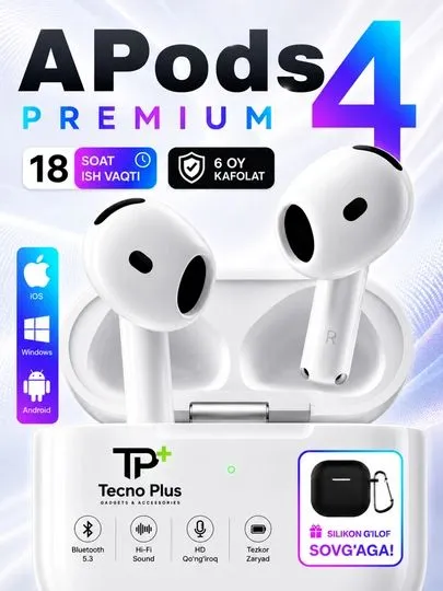 AirPods 4 USA copy simsiz quloqchinlar AirPods 4 USA copy simsiz quloqchinlar
