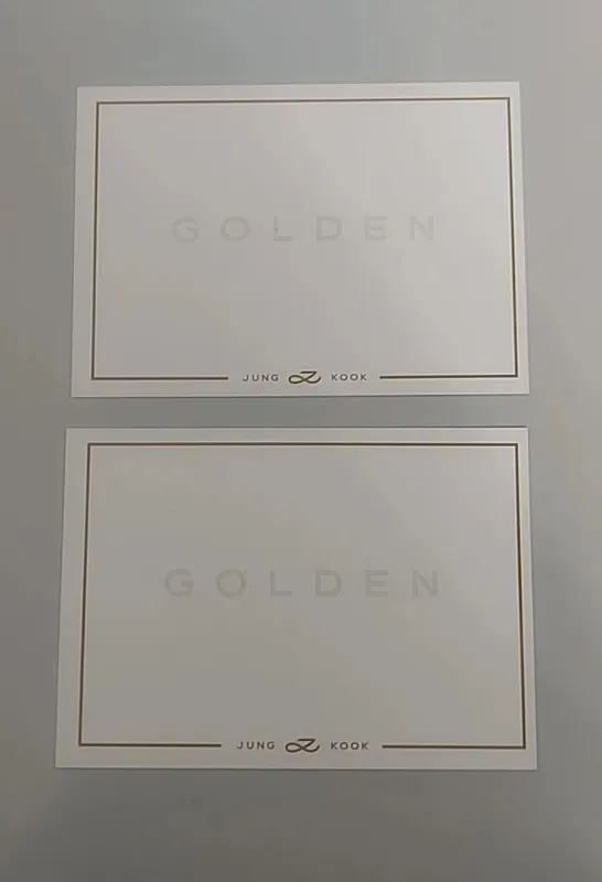 BTS Jung Kook "Golden" K-POP открытки — фото 1