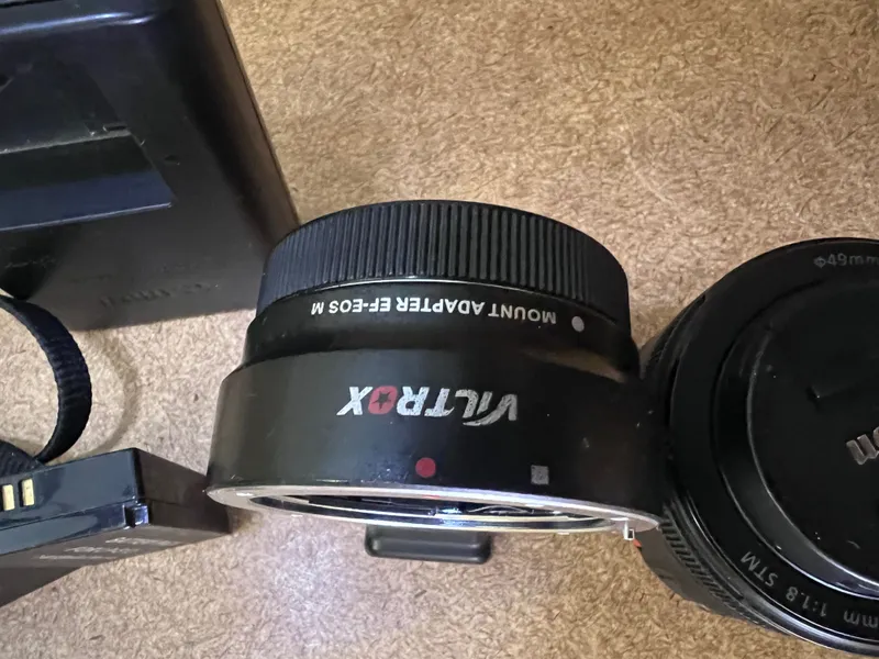 Canon m50 mark i + kit lens + 50mm EF lens + Vitrox EF adapter — фото 1