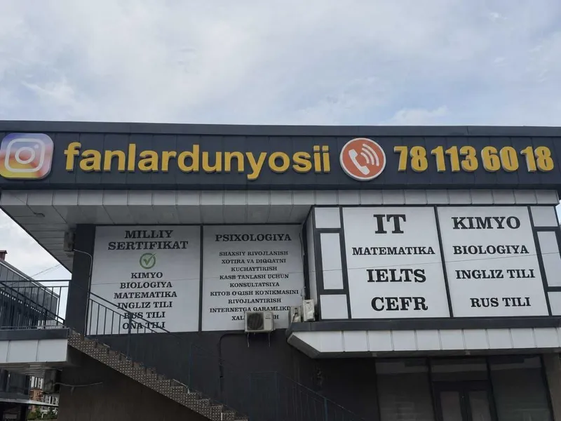 Fanlar Dunyosi o‘quv markazi Sifatli ta'lim va yuqori natija 1