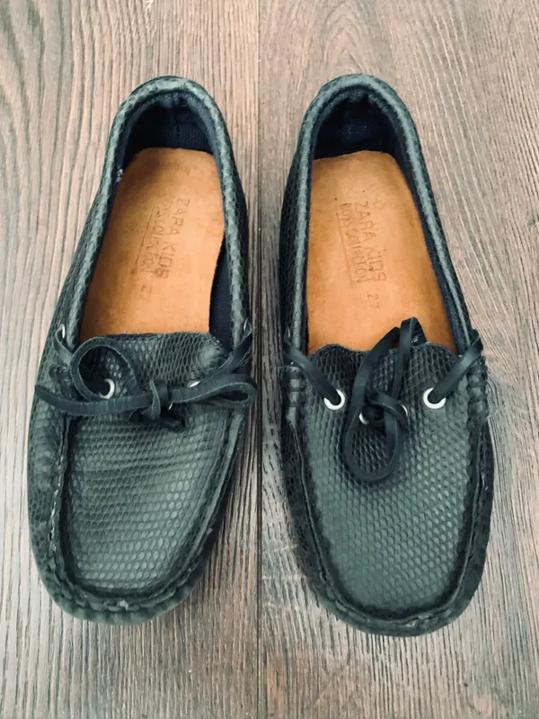 Кожаные мокасины Zara Kids для мальчика