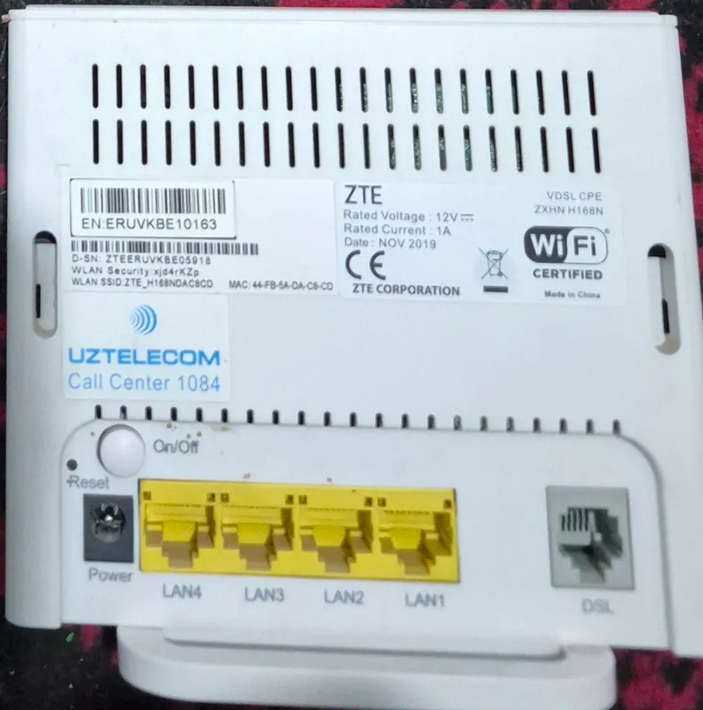 ZTE ZXHN H168N WiFi роутер 2 ZTE ZXHN H168N WiFi роутер 2