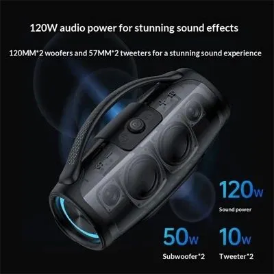 Портативная колонка Yesido YSW45 / YSW46 с караоке и RGB 120вт/220вт — фото 6
