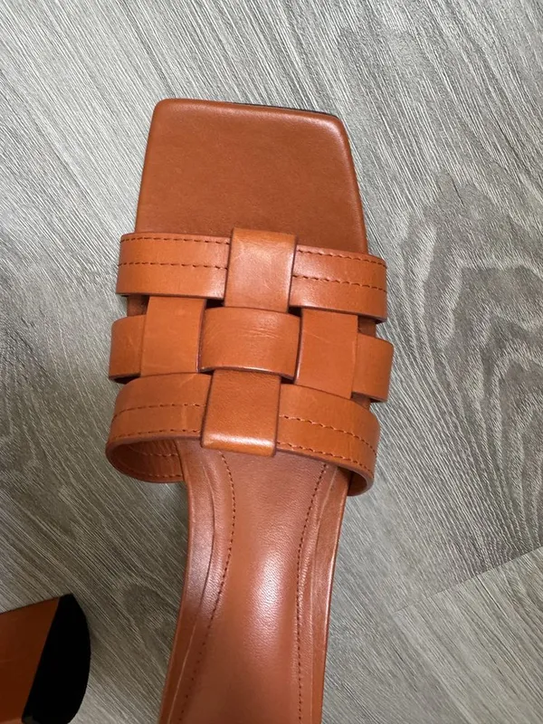 ZARA мюли кожаные — фото 7