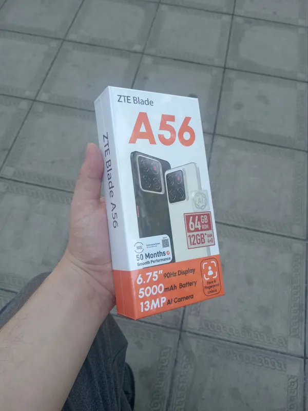 ZTE A56 yangi karobkasi hali ochilmagan pachka
