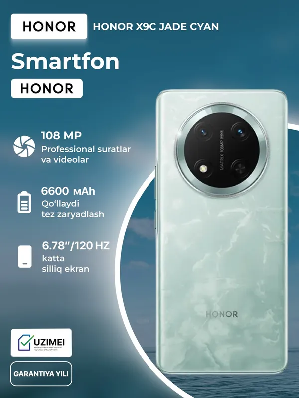 Смартфон HONOR X9C 12/256GB Jade Cyan — фото 5