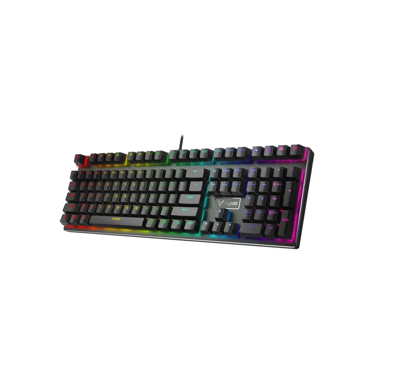 ; Механическая Клавиатура GAMING KEYBOARD RAPOO V700 RGB ALLOY Black 4