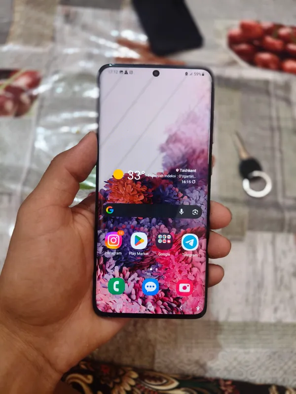 samsung s20+5g pubg uchun smartfon telefon 6