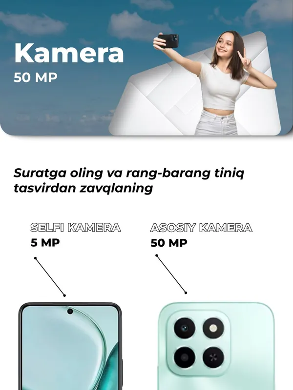 Смартфон HONOR X6c 6GB/128GB AMOLED 5300mAh камера 50MP — фото 7