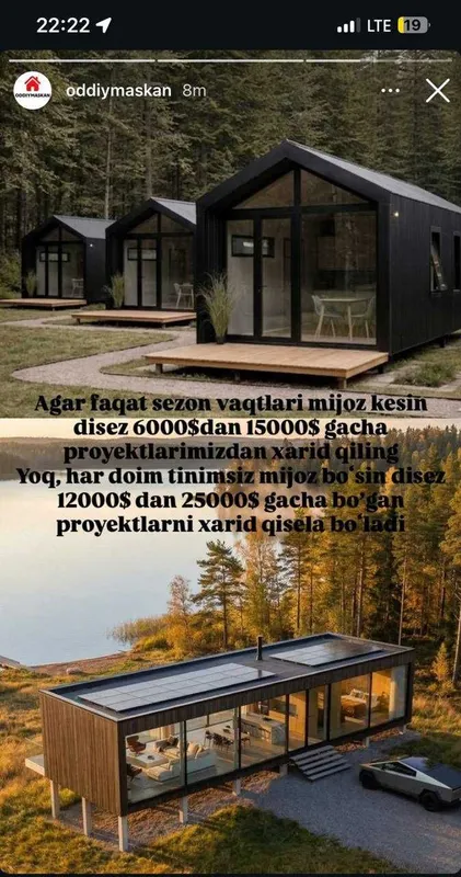 Konstruksiya uylar zakaz asosida yasab beramiz!
