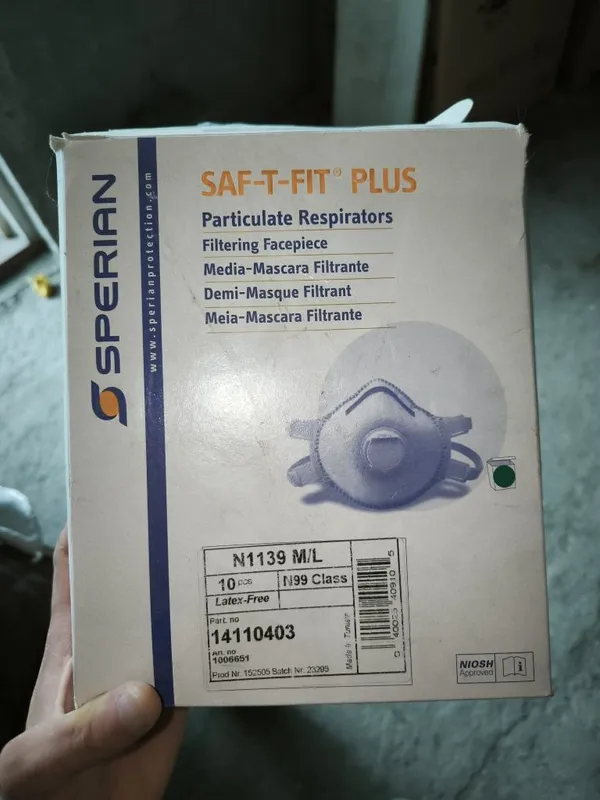 SAF-T-FIT PLUS N99 respirator niqobi (AQSh) – Original, 10 dona 1