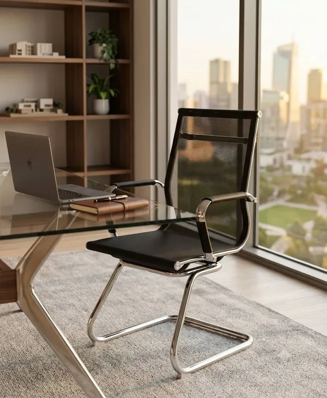Стул для посетителей Premium Mesh Chrome 4 Стул для посетителей Premium Mesh Chrome 4