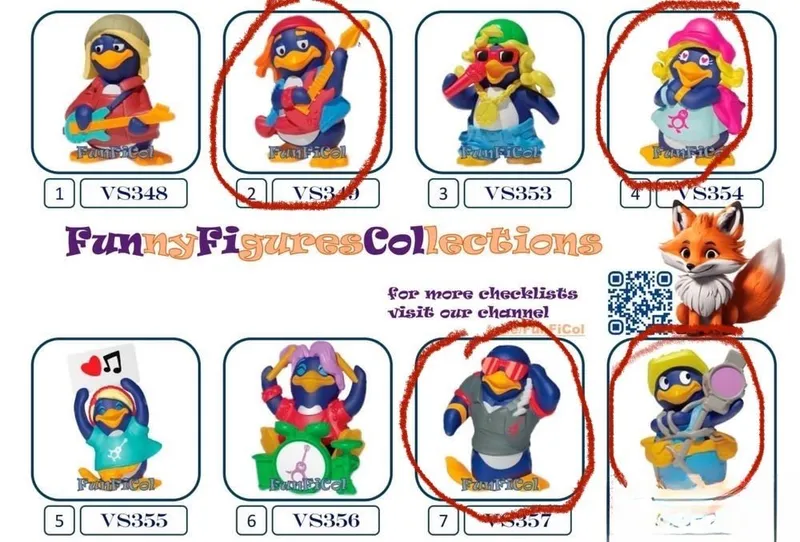 Киндер игрушки Пингвины Киндер игрушки Пингвины
