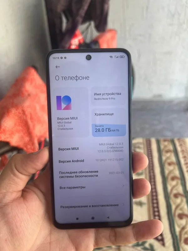 Redmi not 9 pro holati ideal