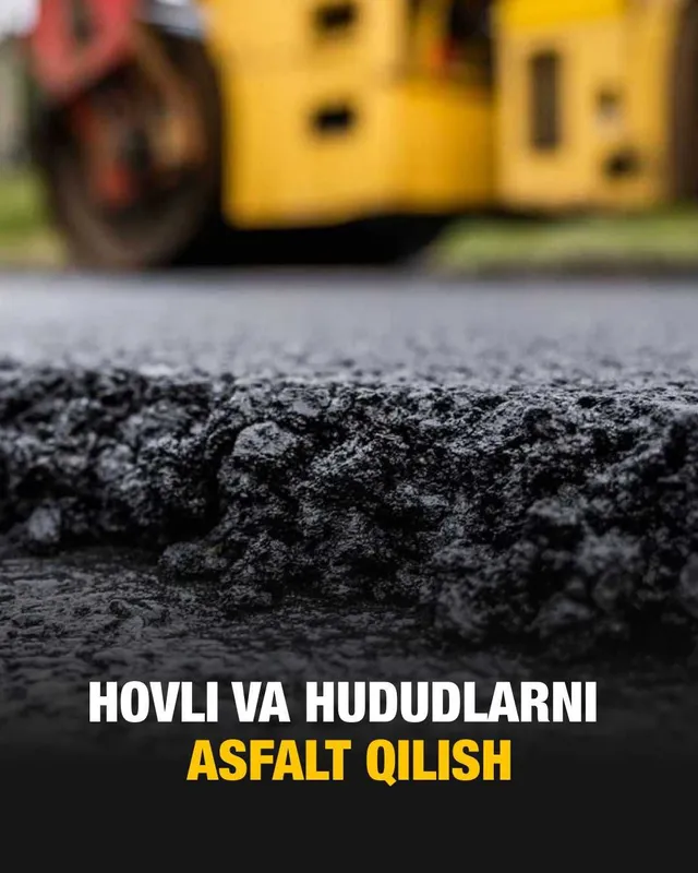 Korxona hududlarini asfaltlash