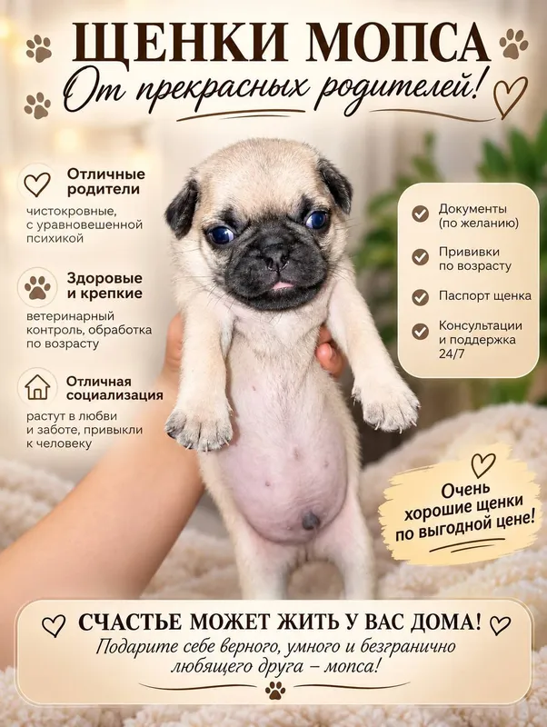очень хорошее мопсы
