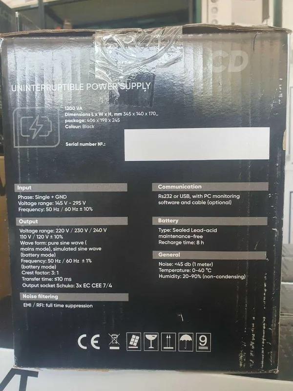 UPS AVT SMART 1500 LCD AVR uzluksiz quvvat manbai 3