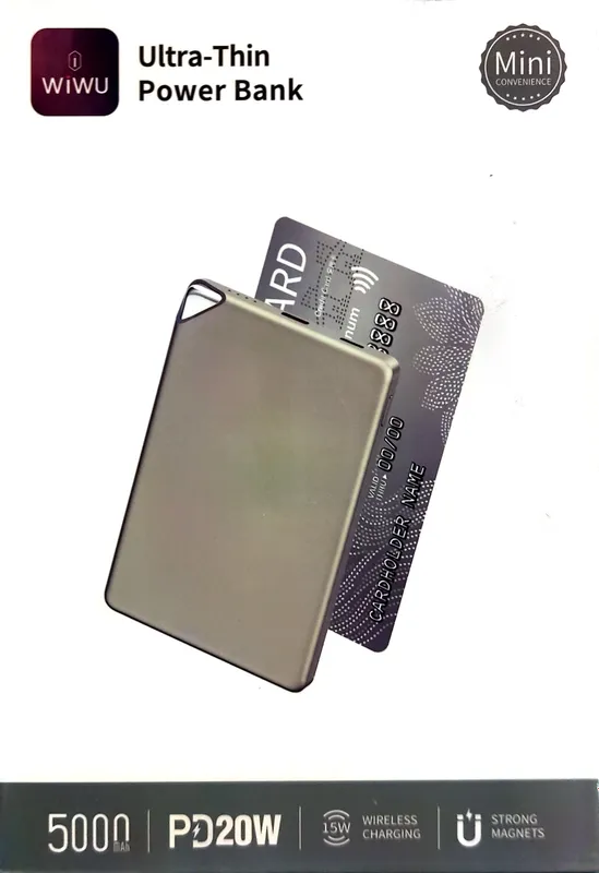 WiWU Ultra-Thin Power Bank — 5000 mAh оригинал