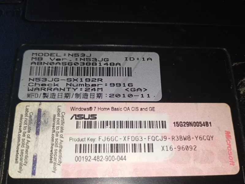 Ноутбук ASUS на запчасти 3