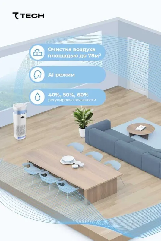 Ҳаво тозалагич ва Намлагич! Воздухоочиститель и увлажнитель 2 в 1! — фото 3