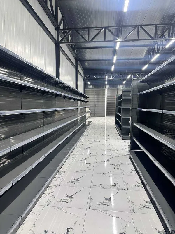 Озик овкат маркет ва доконлар учун полкалар стеллаж прилавкалар металл — фото 2