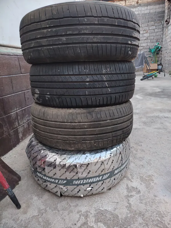 Winrun 20/45/265новая. И 3 б/у шин в придачу даром