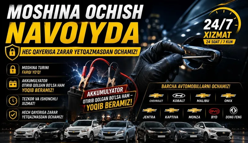 Moshina ochish xizmati 5