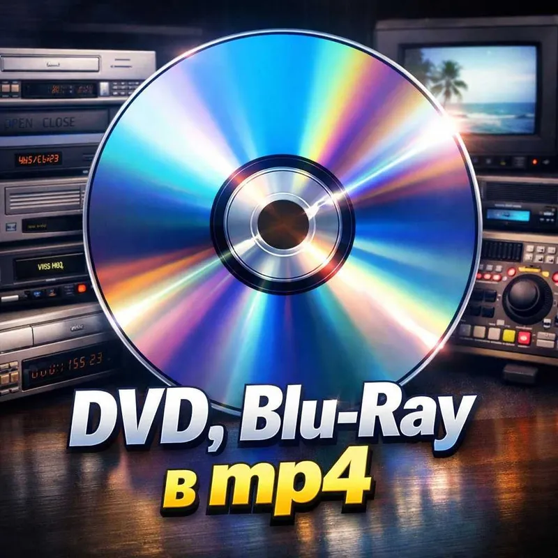 Перенесём видео с DVD ,CD,Blue Ray дисков на хард или флешку