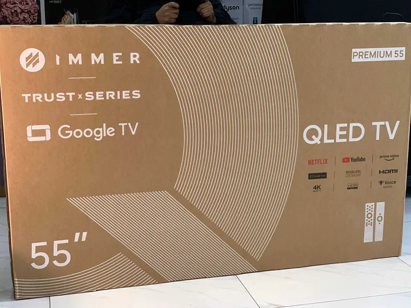 Телевизор Immer 4K Google TV Qled Со склада имеется доставка по городу 4