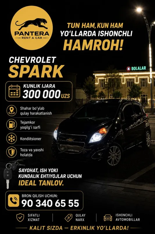 Пракат авто | Avto ijara Rent a Car PANTERA — фото 4