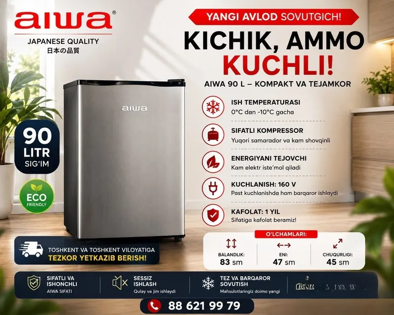 Мини-холодильник AIWA TB-90L / Mini Muzlatgich/ Muzlatgich/ Mini bar 7 Мини-холодильник AIWA TB-90L / Mini Muzlatgich/ Muzlatgich/ Mini bar 7