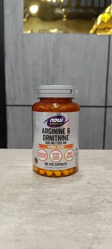 Now arginine & ornithine 500 mg / 250 mg 100 veg capsules Now arginine & ornithine 500 mg / 250 mg 100 veg capsules